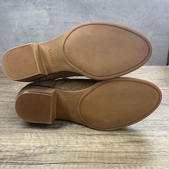 Kensie~Women’s~”Glynda”~Desert Sand Perforated Suede Ankle Booties~Size 8M - Picture 8 of 9